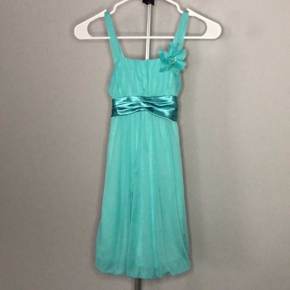 City Triangles Girls Dress In Seafoam Green/Light Turquoise Sz Small